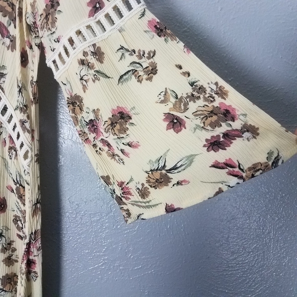 Kori America Ivory Floral Print Tunic Size Small - Picture 4 of 8